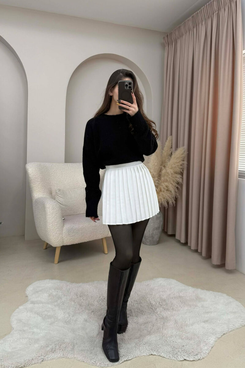 ONE COLOR TENNIS WOMEN SKORT WHITE-E BARDHE - 4