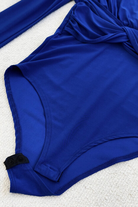 ONE COLOR V NECK WOMEN BODY BLUE/BLU - 5