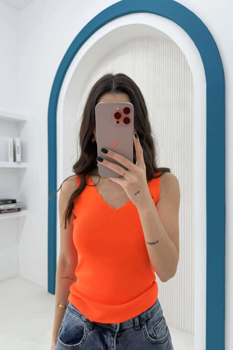 KANATJERE NJË NGJYRËSHE PËR FEMRA NË NGJYRËN PORTOKALLI - KLAUDIO FASHION