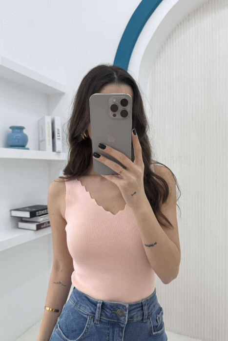 KANATJERE NJË NGJYRËSHE PËR FEMRA NË NGJYRËN PUDËR - KLAUDIO FASHION