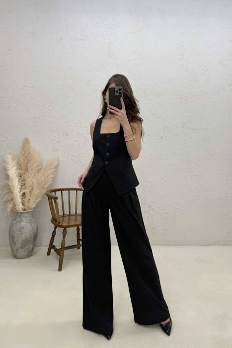 ONE COLOR VEST+TROUSERS ONE COLOR WOMEN SET BLACK/ E ZEZE - 1
