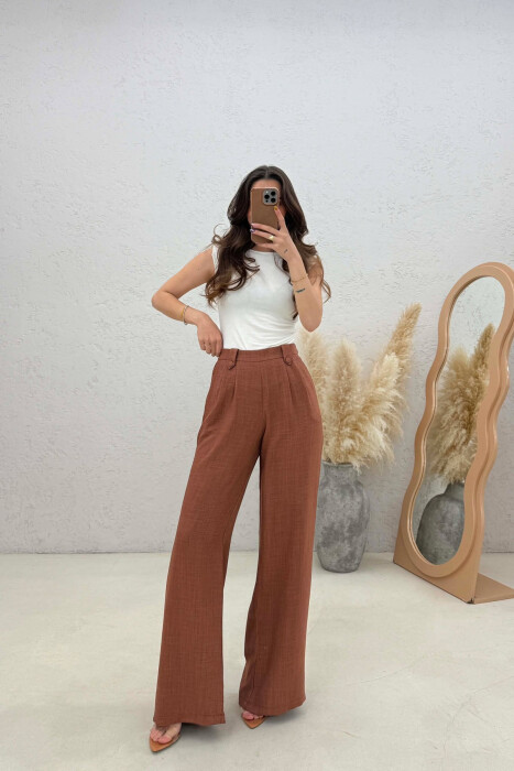 PANTALLONA TE GJERA NJE NGJYRESHE PER FEMRA NE NGJYRE TULLE - KLAUDIO FASHION