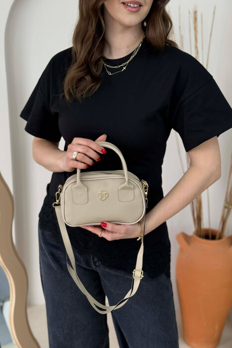 ONE COLOR WOMAN BAG BEIGE/BEZHE - KLAUDIO FASHION