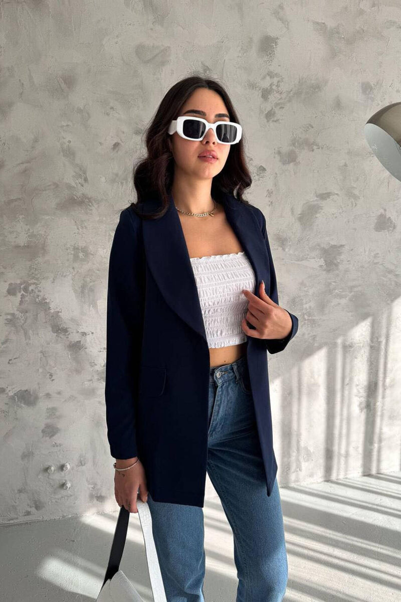 ONE COLOR WOMAN JACKET BLUE/BLU - 1