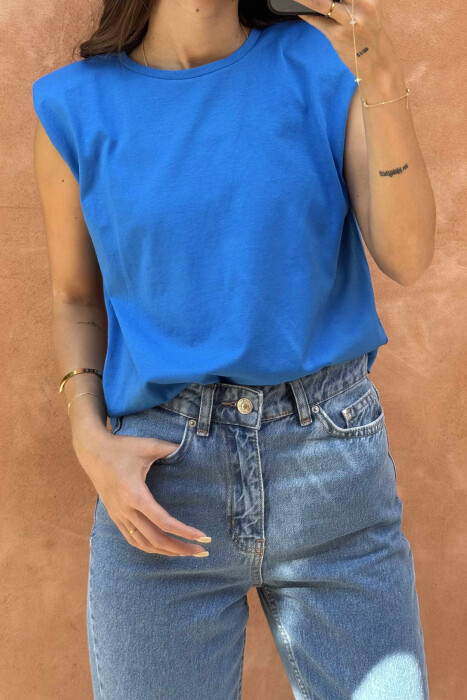 ONE COLOR WOMAN SHIRT BLUE/BLU - 2