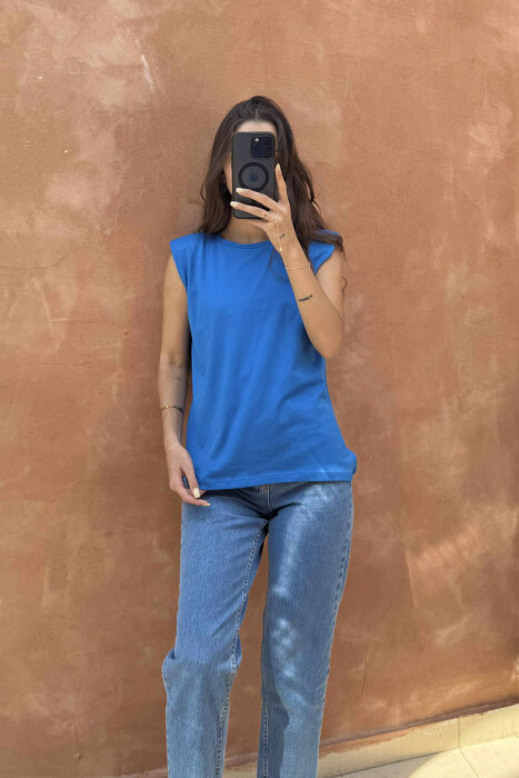 ONE COLOR WOMAN SHIRT BLUE/BLU - 3