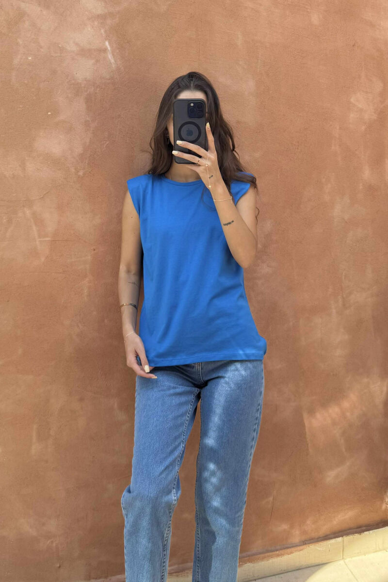 ONE COLOR WOMAN SHIRT BLUE/BLU - 3