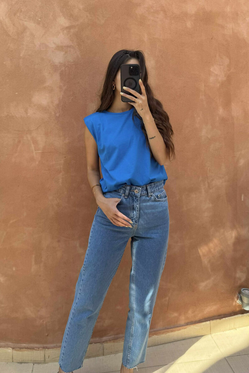 ONE COLOR WOMAN SHIRT BLUE/BLU - 5