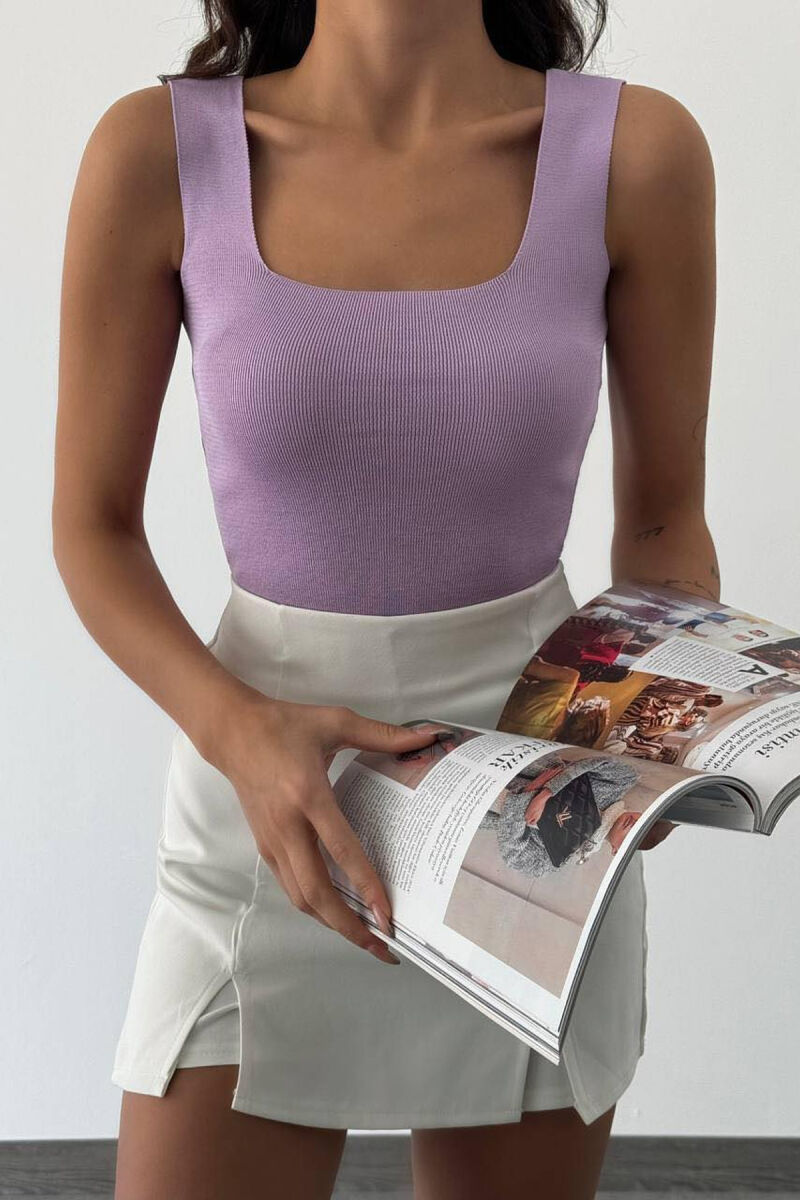 ONE COLOR WOMAN TOP PURPLE/LEJLA - 1