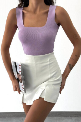 ONE COLOR WOMAN TOP PURPLE/LEJLA - 2