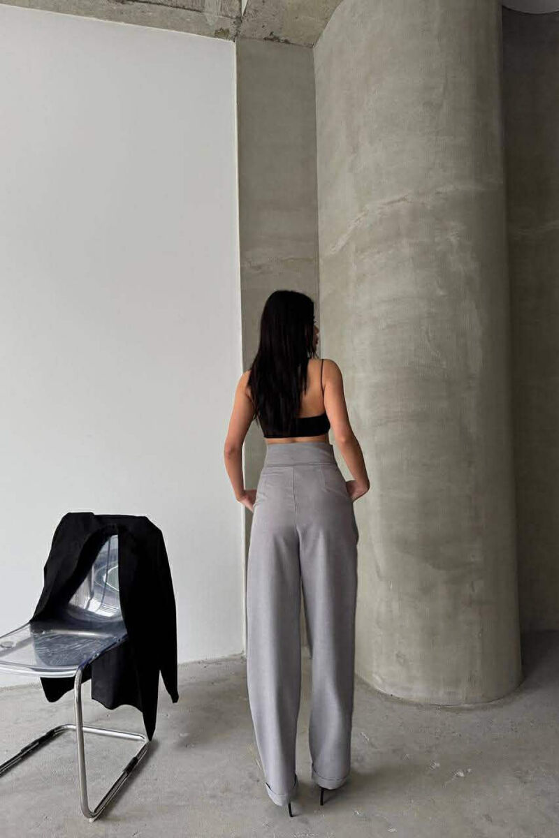 ONE COLOR WOMAN TROUSERS GREY/GRI - 7