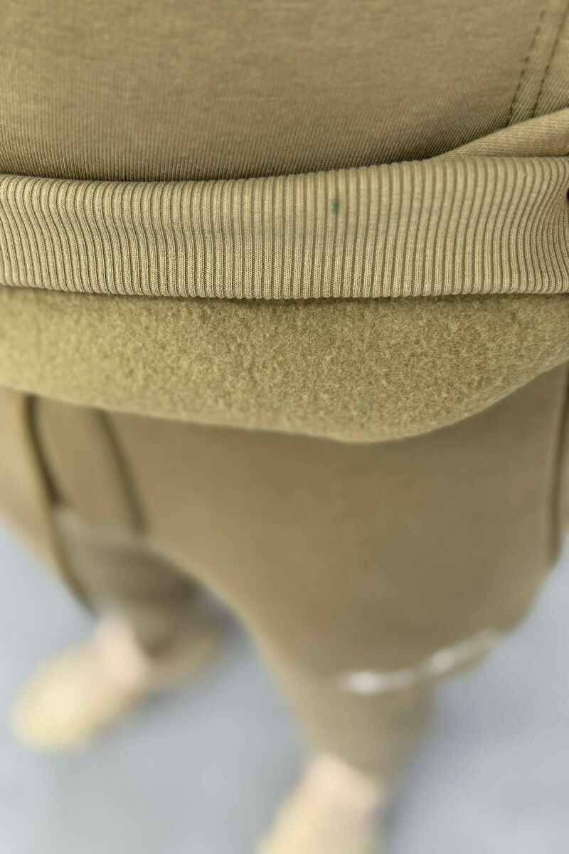 ONE COLOR WRITTINGS HOODIE+ SWEATPANTS MEN SET MINT/MENTE - 2