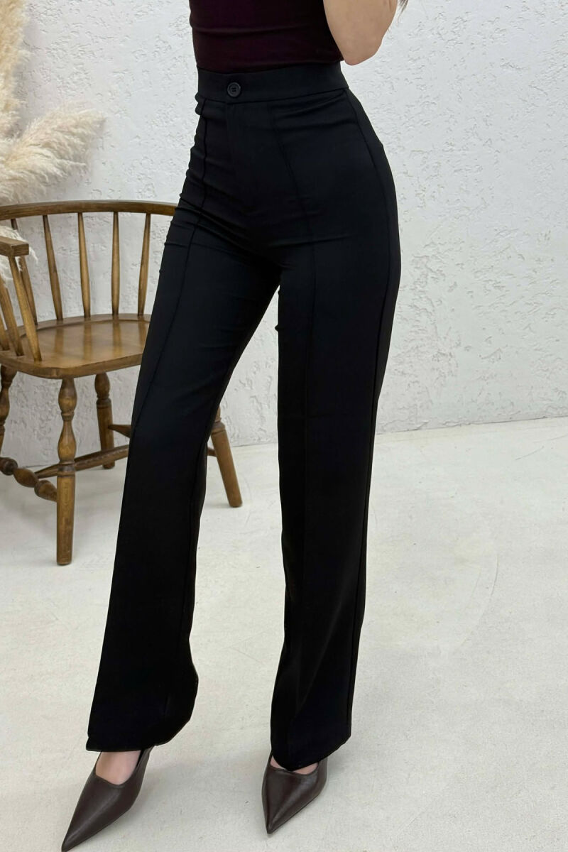 ONE COLOR WOMAN TROUSERS BLACK/ E ZEZE - 3