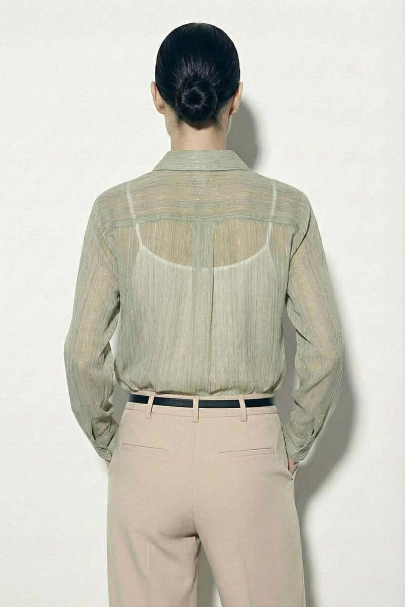 ONE POCKET WOMAN SHIRT MINT/MENTE - 2