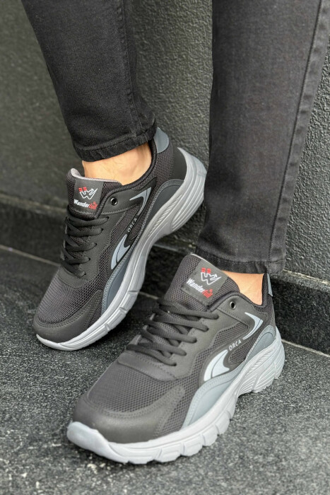 ORCA WRITTING SIMPLE MEN SNEAKERS BLACK-GREY/ZEGR 