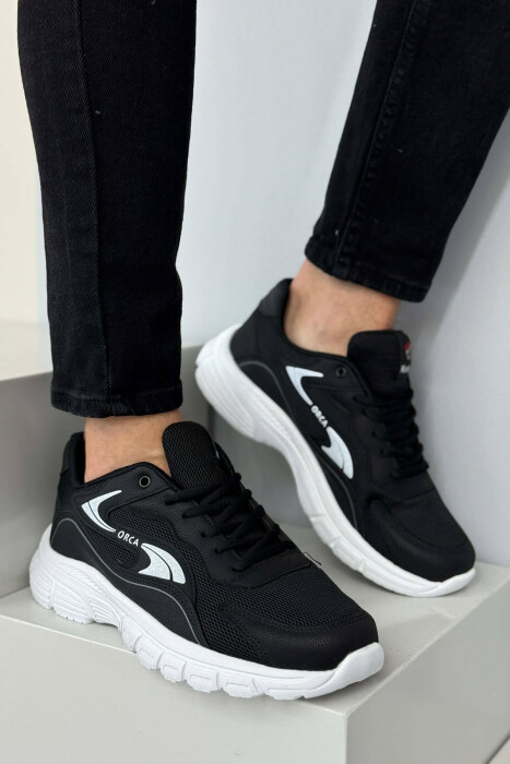 ORCA WRITTING SIMPLE MEN SNEAKERS WHITE-BLACK/BAZE 