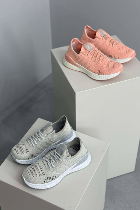 PACK OF 2 PIECE LACING PLATFORM LINES WOMAN SNEAKERS MULTIPLE/SHNGJ - 2