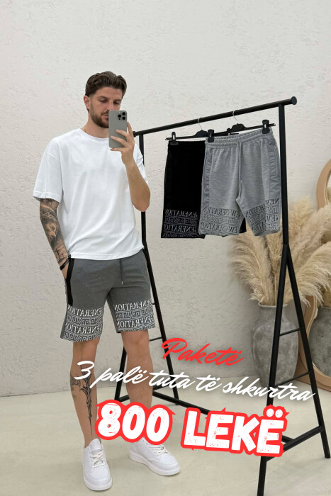 PACK OF 3 PIECE NEW GENERATION ZIPPER POCKETS MEN SHORTS MULTIPLE/SHNGJ - KLAUDIO FASHION