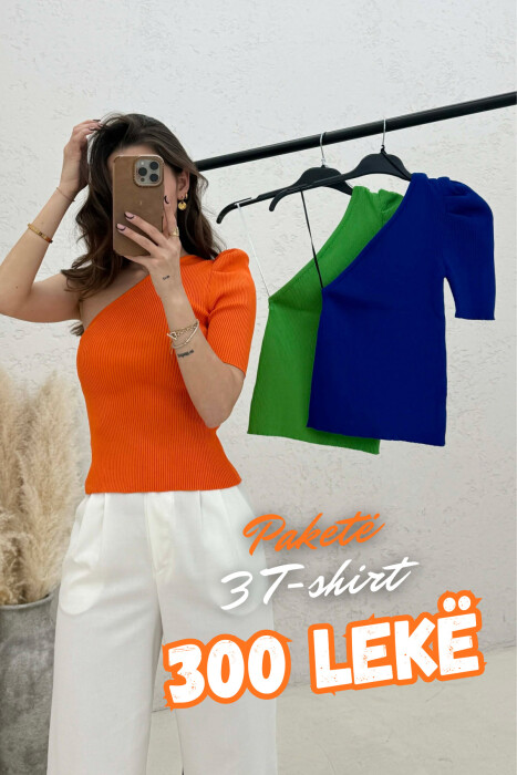 PACK OF 3 PIECES ONE ARM SIMPLE WOMAN TOPS MULTIPLE/SHNGJ - 1