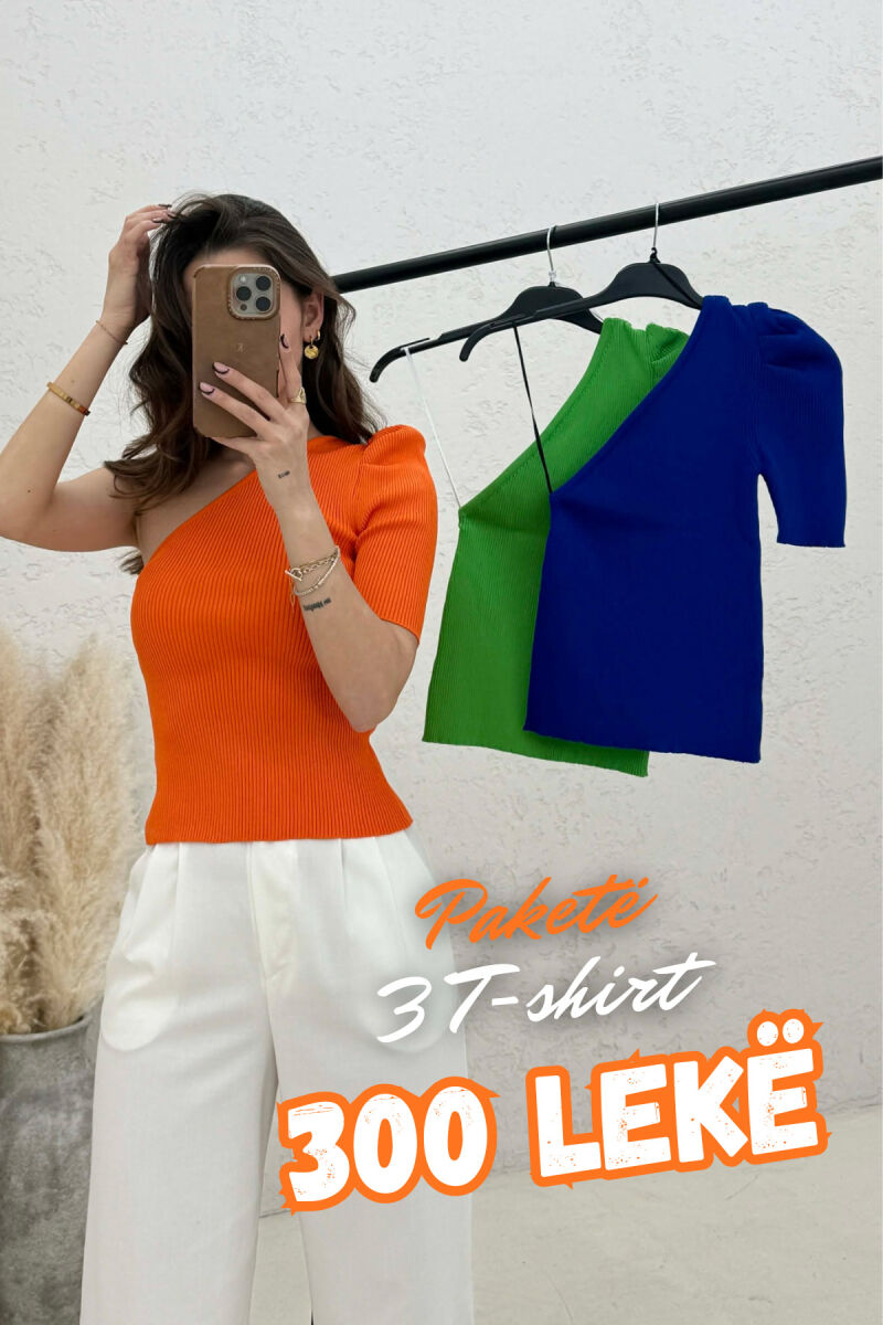 PACK OF 3 PIECES ONE ARM SIMPLE WOMAN TOPS MULTIPLE/SHNGJ - 1