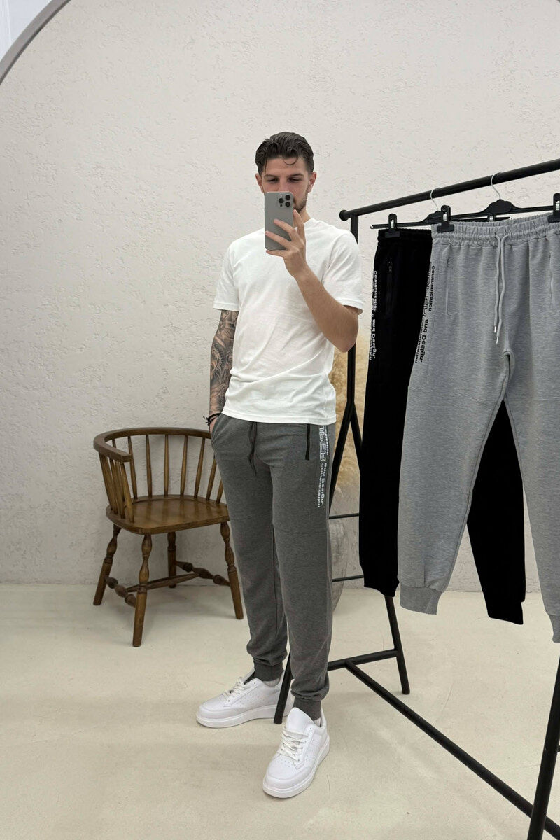 PACK OF 3 PIECES SIDE WRITTINGS SIMPLE MEN SWEATPANTS MULTIPLE/SHNGJ - 2