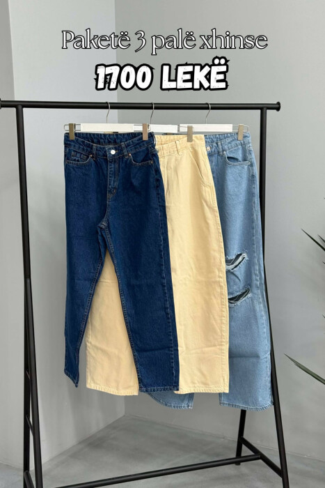 PACK OF 3 PIECES WOMAN JEANS MULTIPLE/SHNGJ - KLAUDIO FASHION