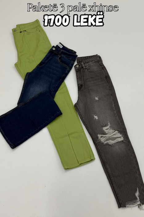 PACK OF 3 PIECES WOMAN JEANS MULTIPLE/SHNGJ - KLAUDIO FASHION