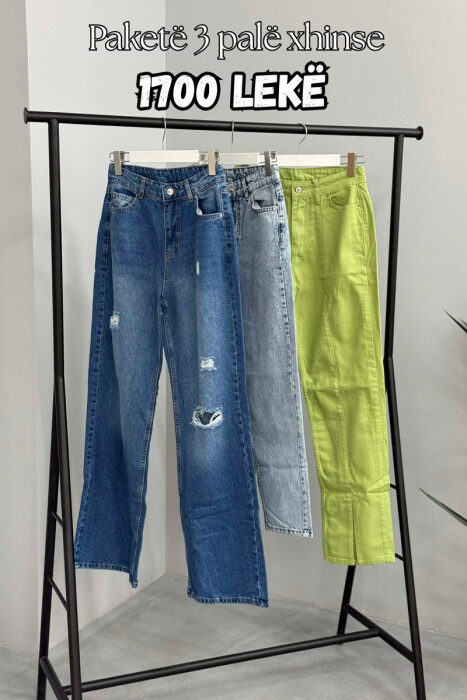 PACK OF 3 PIECES WOMAN JEANS MULTIPLE/SHNGJ - KLAUDIO FASHION