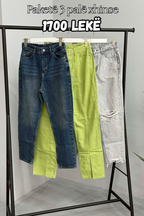 PACK OF 3 PIECES WOMAN JEANS MULTIPLE/SHNGJ - KLAUDIO FASHION