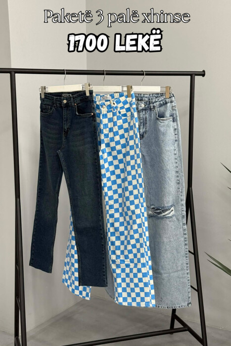 PACK OF 3 PIECES WOMAN JEANS MULTIPLE/SHNGJ - KLAUDIO FASHION