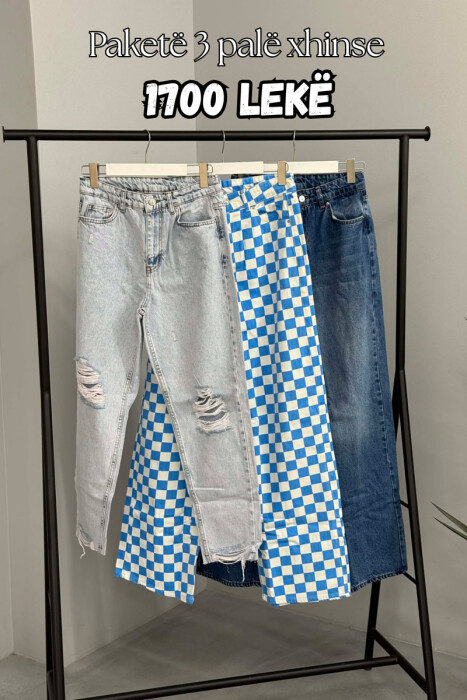 PACK OF 3 PIECES WOMAN JEANS MULTIPLE/SHNGJ - KLAUDIO FASHION