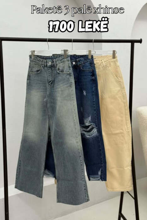 PACK OF 3 PIECES WOMAN JEANS MULTIPLE/SHNGJ - KLAUDIO FASHION