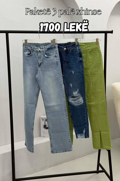 PACK OF 3 PIECES WOMAN JEANS MULTIPLE/SHNGJ - KLAUDIO FASHION