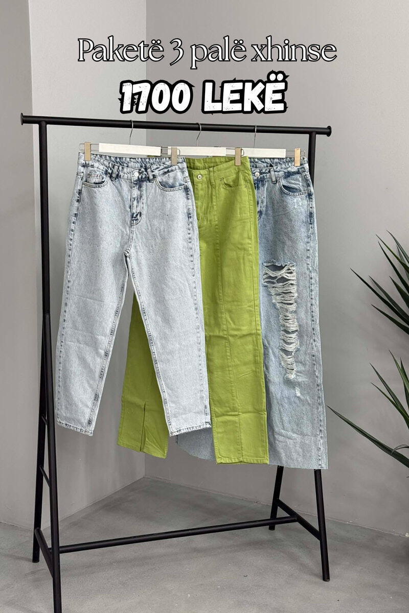 PACK OF 3 PIECES WOMAN JEANS MULTIPLE/SHNGJ - 1