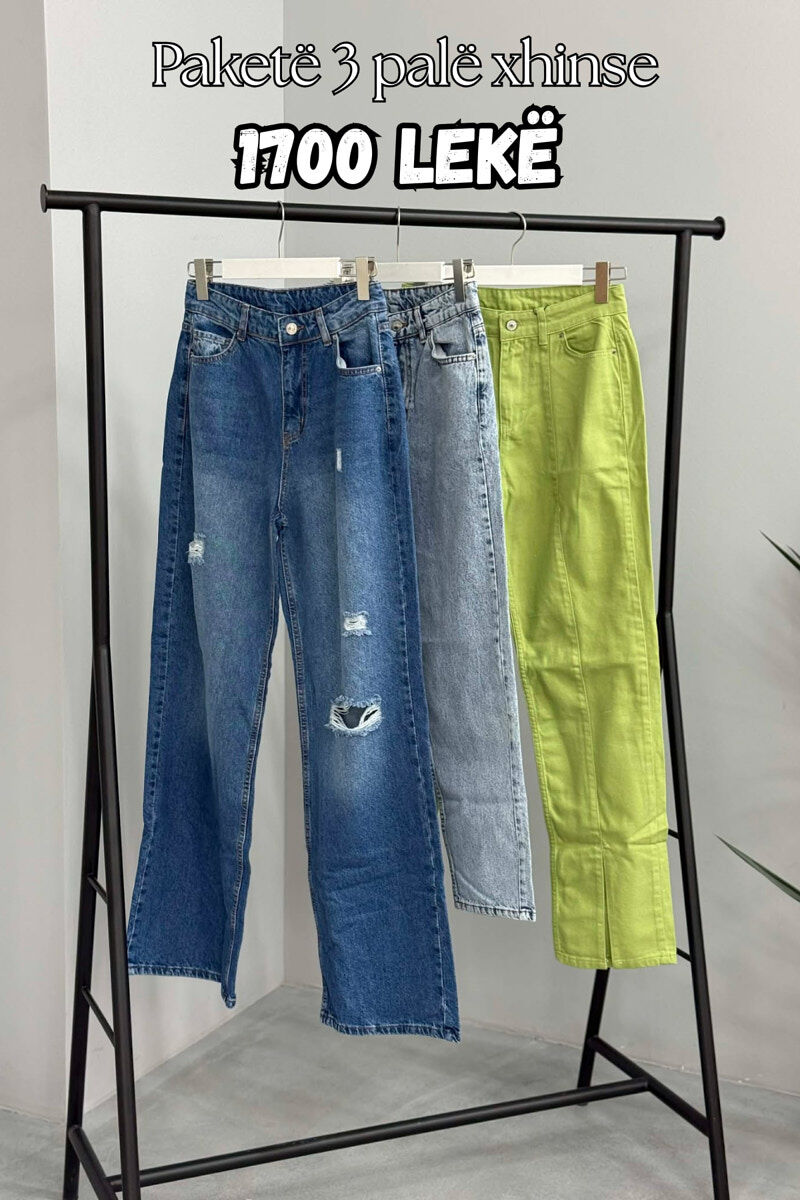 PACK OF 3 PIECES WOMAN JEANS MULTIPLE/SHNGJ - 1