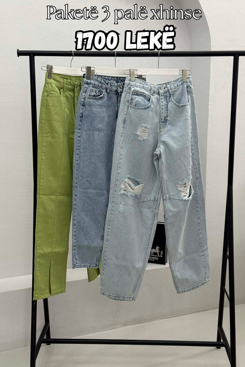 PACK OF 3 PIECES WOMAN JEANS MULTIPLE/SHNGJ - 1