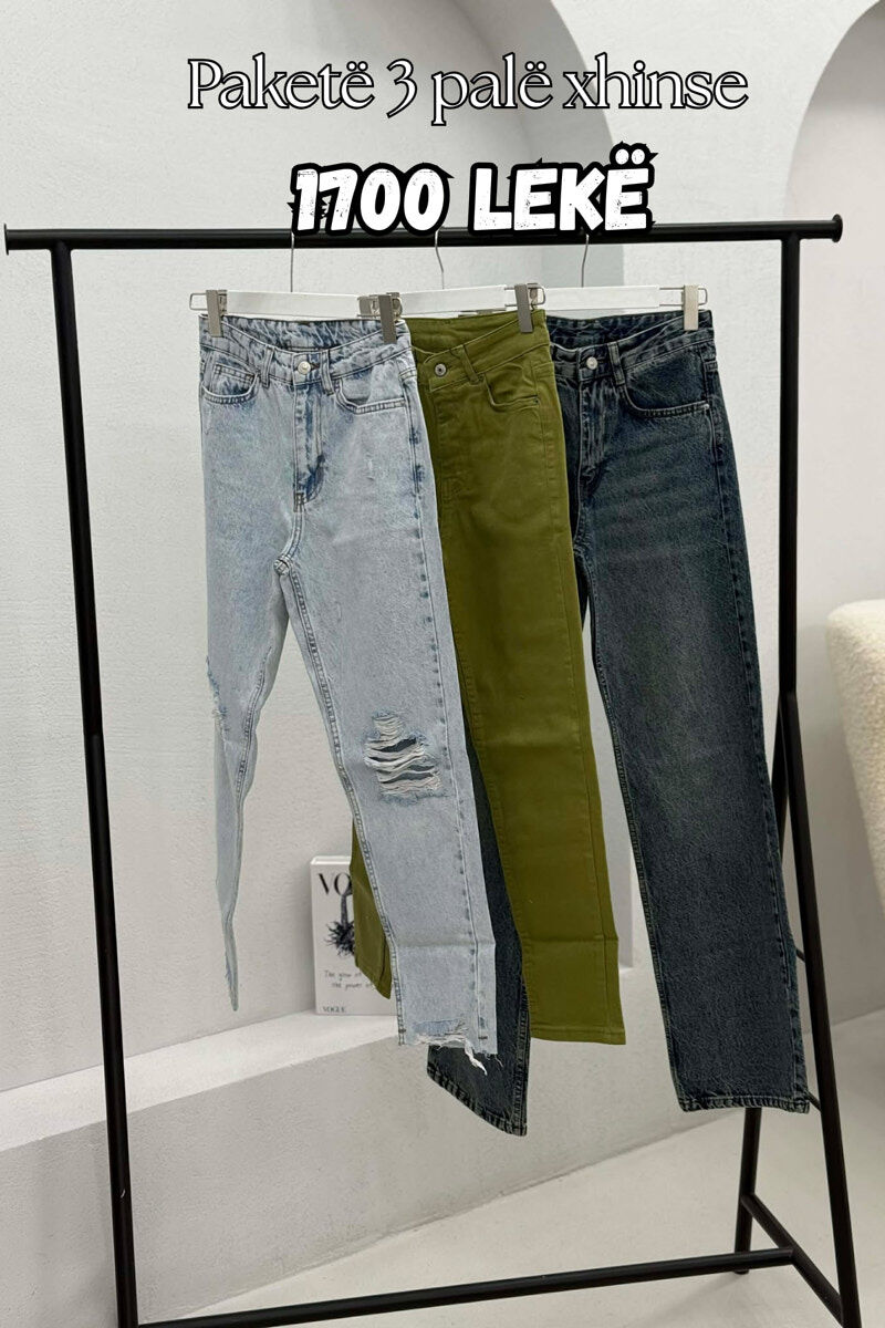 PACK OF 3 PIECES WOMAN JEANS MULTIPLE/SHNGJ - 1