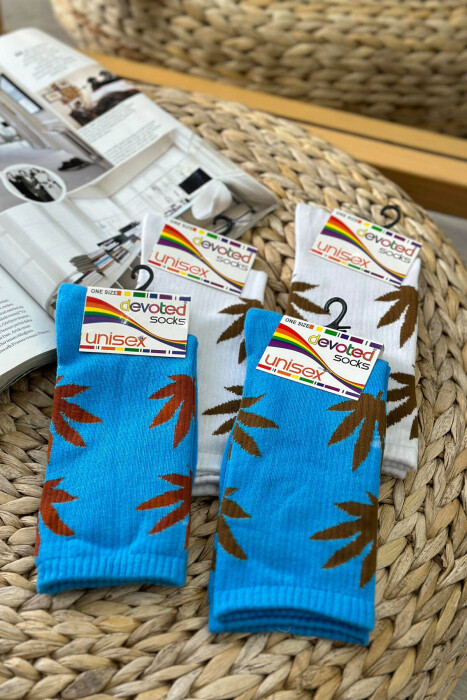 PAKETË ME KATËR PALË ÇORAPE UNISEX NË NGJYRA TË NDRYSHME - 1