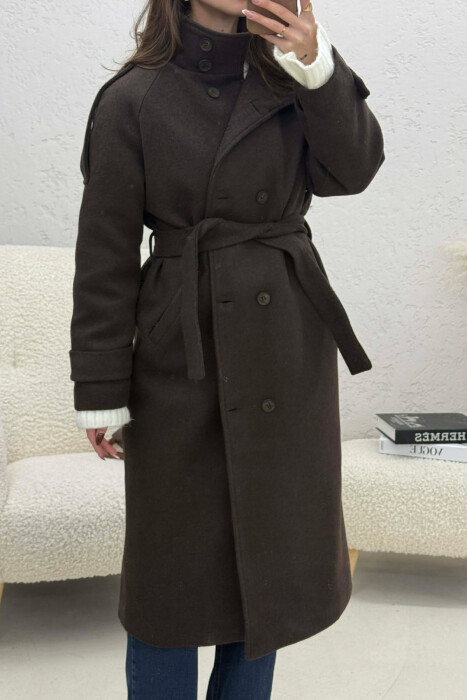 PALLTO E GJATE ME KOPSA PER FEMRA NE NGJYRE KAFE TE ERRET - 2