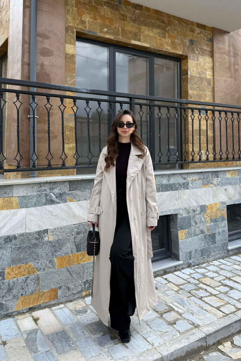 PALLTO LEKURE E GJATE NJE NGJYRESHE PER FEMRA NE NGJYRE BEZHE - 5