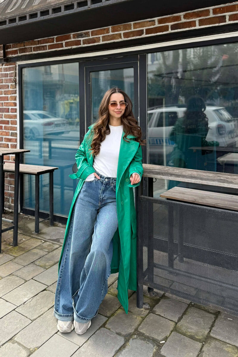 PALLTO LEKURE E GJATE NJE NGJYRESHE PER FEMRA NE NGJYRE JESHILE - 6