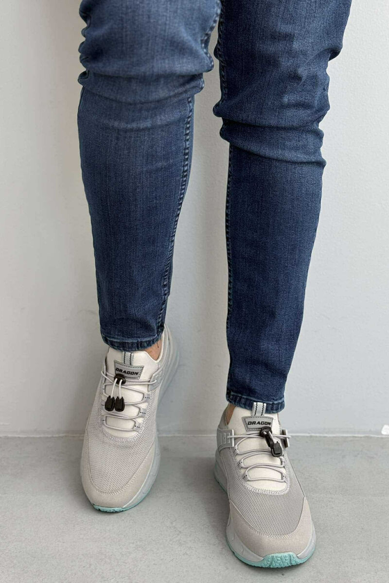 PALTFORM LACING MEN SNEAKERS LIGHT GREY/GZ - 4