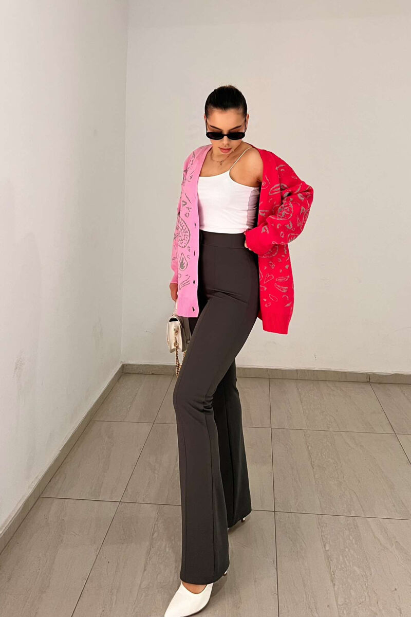 PANTALLONA ELASTIKE PËR FEMRA NË NGJYRËN GRI - 3