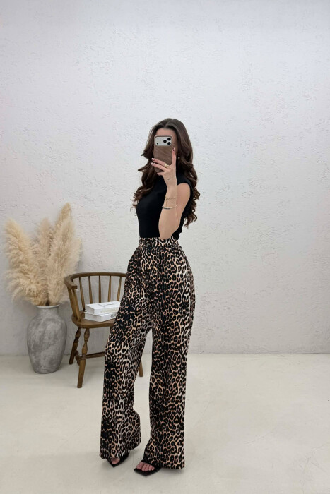 PANTALLONA ME PRINT LEOPARDI PER FEMRA - 4