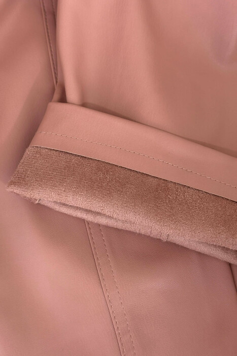 PANTALLONA NJE NGJYRESHE LEKURE PER FEMRA NE NGJYRE PUDER - 5