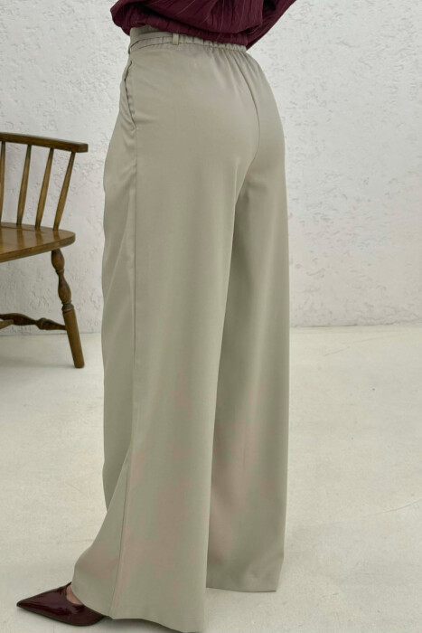 PANTALLONA TE GJERA ME LIDHESE PER FEMRA NE NGJYRE BEZHE - 2