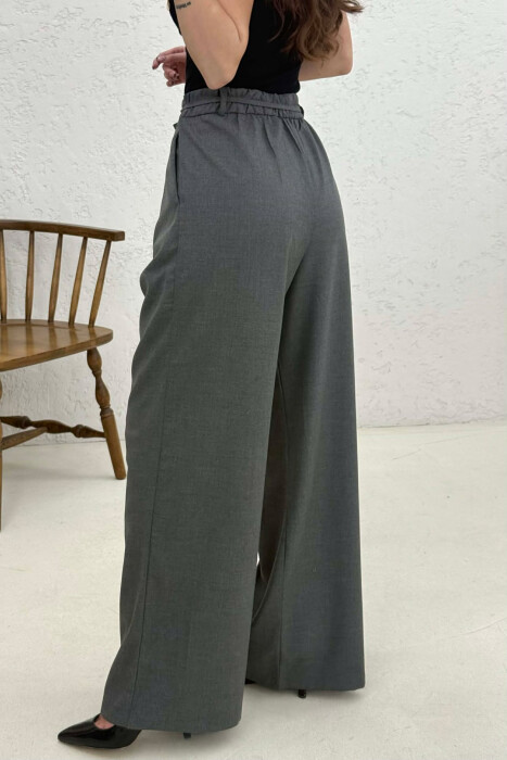 PANTALLONA TE GJERA ME LIDHESE PER FEMRA NE NGJYRE GRI TE ERRET - 3