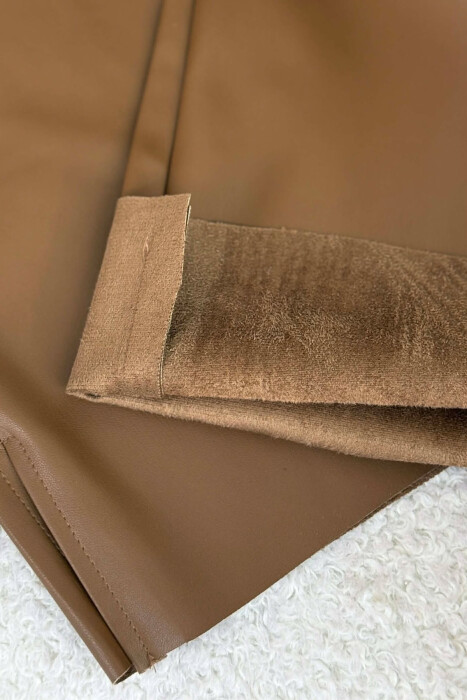 PANTALLONA TE THJESHTA LEKURE PER FEMRA NE NGJYRE KAFE - 4