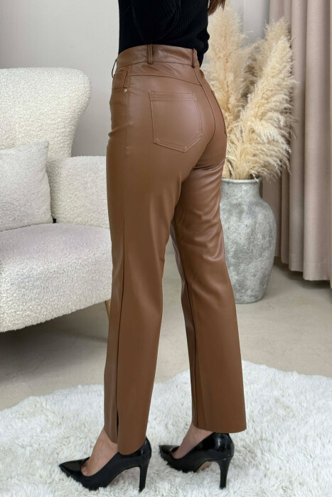 PANTALLONA TE THJESHTA LEKURE PER FEMRA NE NGJYRE KAFE - 5