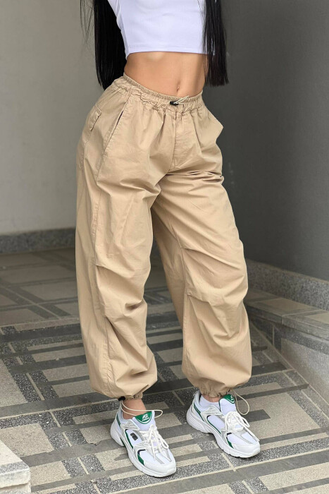 PARACHUTE PANTS WOMAN BEIGE/BEZHE 